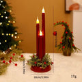 LED Christmas Candle - Flameless Flickering Holiday Decor