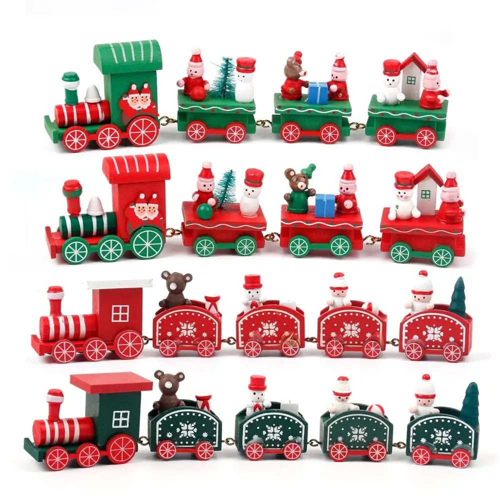 Christmas Train Decoration - Festive Holiday Village Display Set