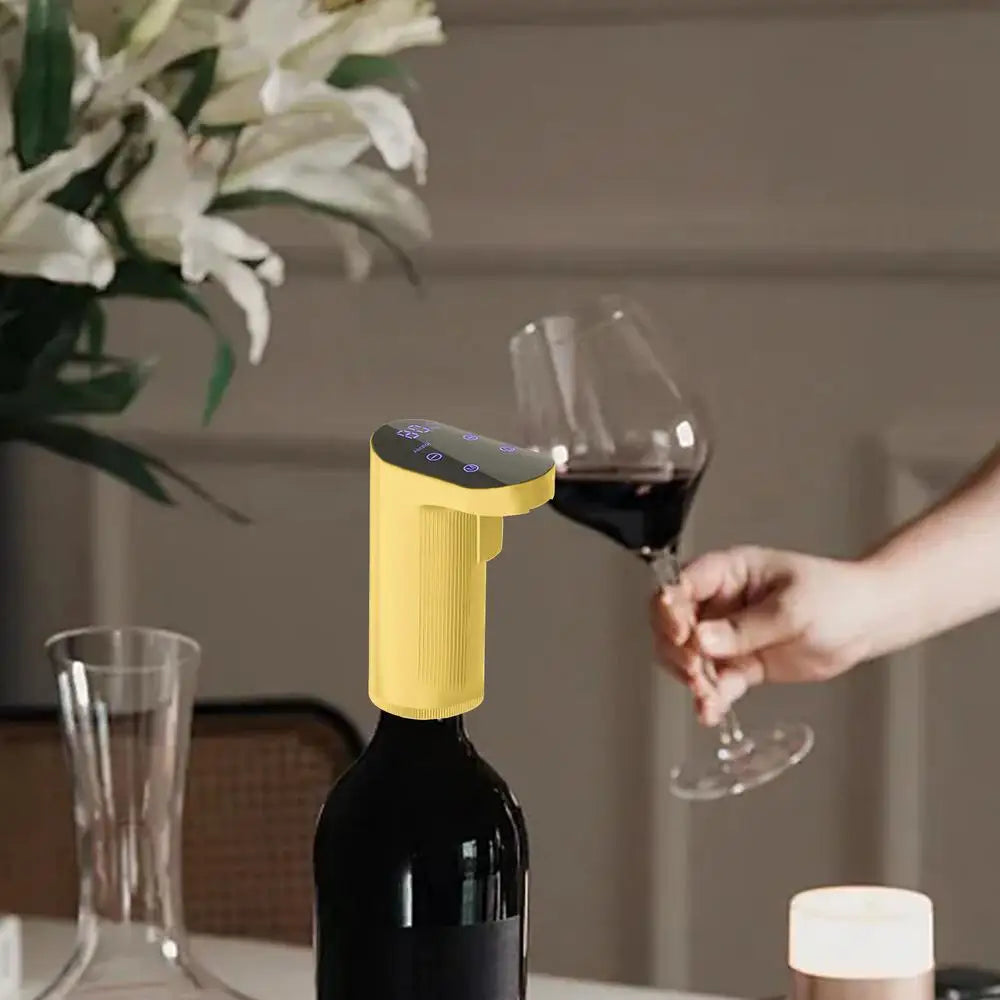 Automatic Wine Aerator - Portable Electric Wine Decanter & Dispenser for Home Bar