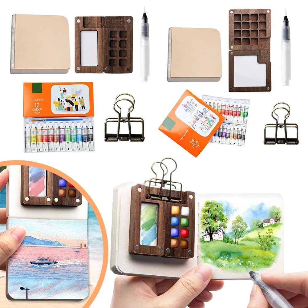 AquaTrek™ – Pocket-Sized Watercolor Set for Artists on the Go 🎨