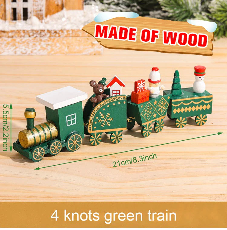 Christmas Train Decoration - Festive Holiday Village Display Set