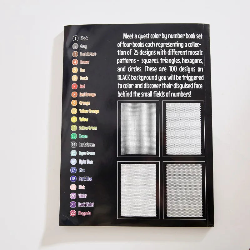 100 Stress-Relief Coloring Pages – Color by Numbers for Adults & Kids!