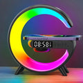 3-in-1 Wireless Charging Stand with Bluetooth Speaker & LED Lamp