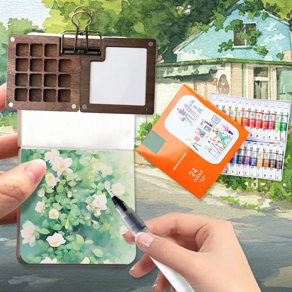 AquaTrek™ – Pocket-Sized Watercolor Set for Artists on the Go 🎨