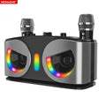 20W Wireless Bluetooth Speaker - Dual Microphones for Karaoke & Parties