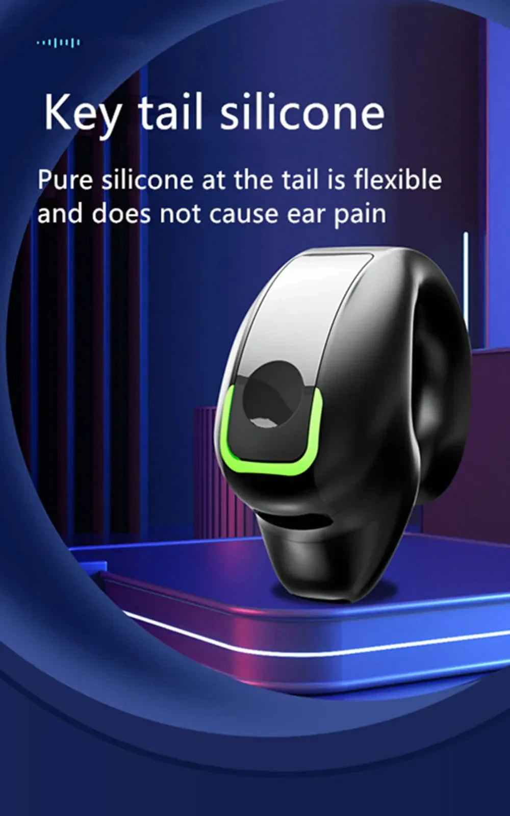 Bone Conduction Bluetooth Earphone - Clip-On Wireless Earbud