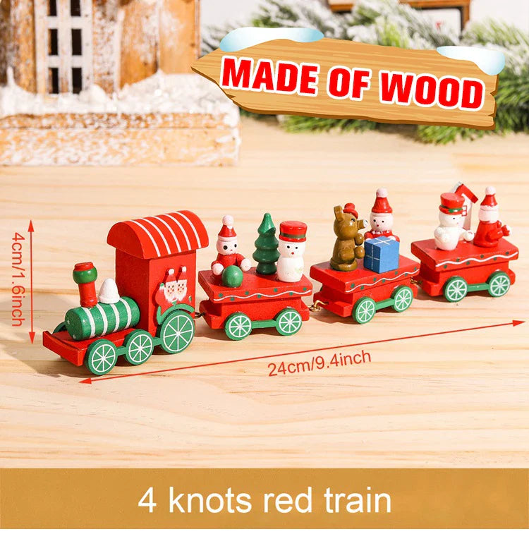 Christmas Train Decoration - Festive Holiday Village Display Set