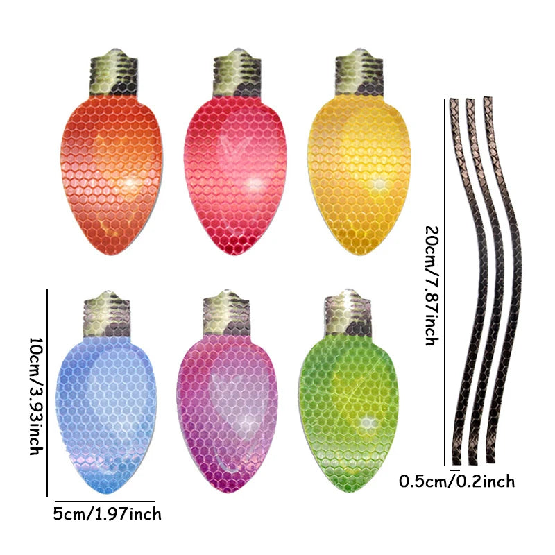 FestiveMag™ Bulb Decals – Stick, Shine & Spread Cheer