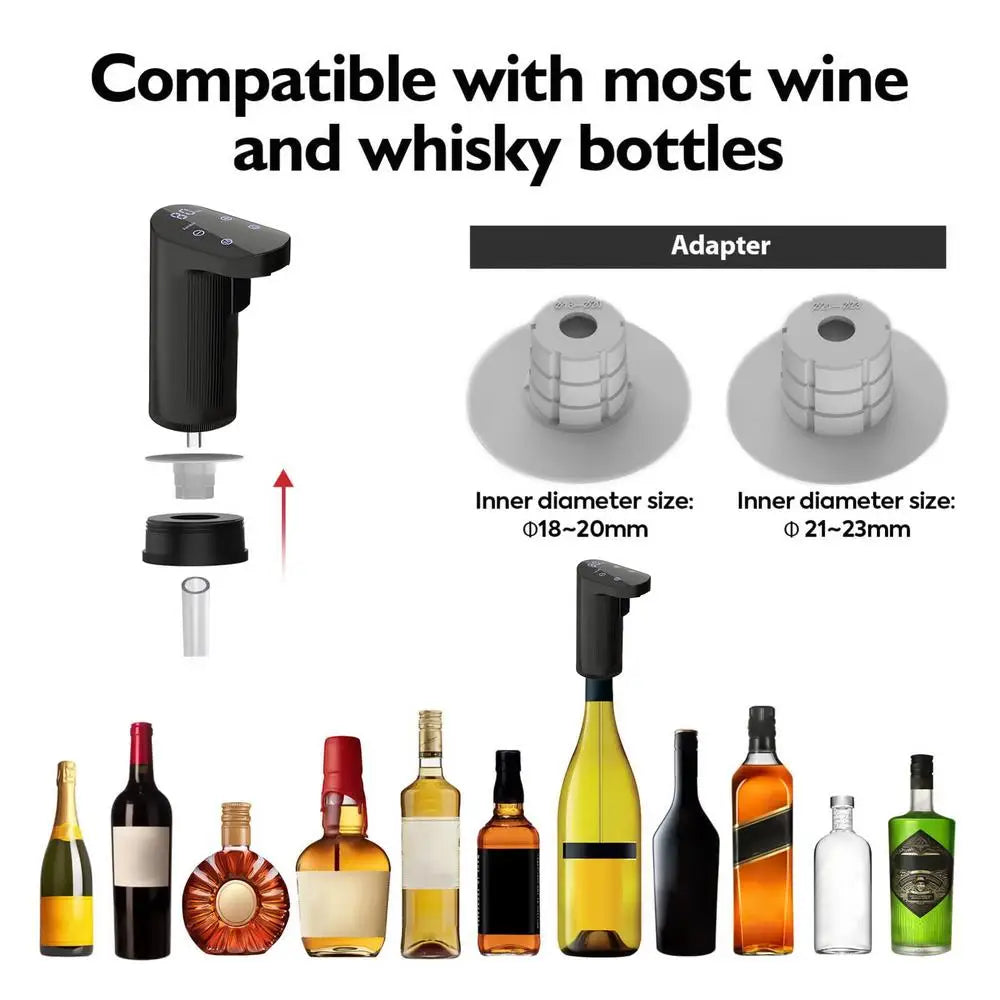 Automatic Wine Aerator - Portable Electric Wine Decanter & Dispenser for Home Bar