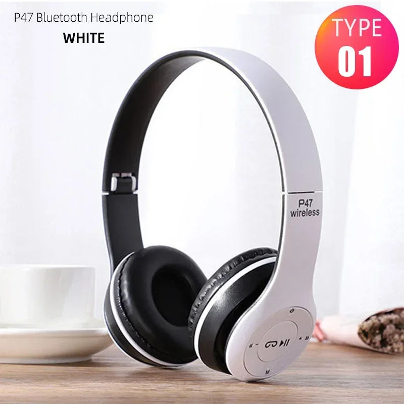 Bluetooth 5.0 Foldable Headphones - Wireless Over-Ear Gaming Headset