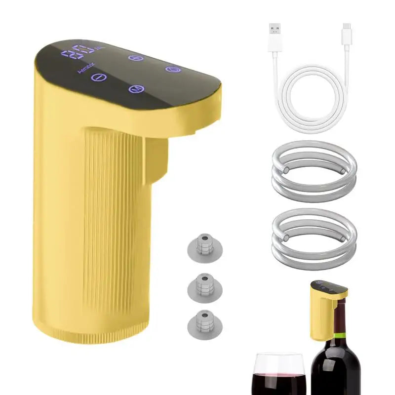 Automatic Wine Aerator - Portable Electric Wine Decanter & Dispenser for Home Bar