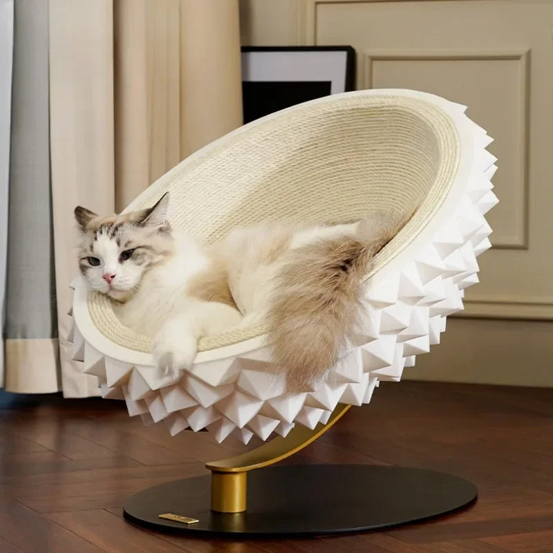 Scratch & Snooze Durian: Stylish Cat Nest with Sisal Fun
