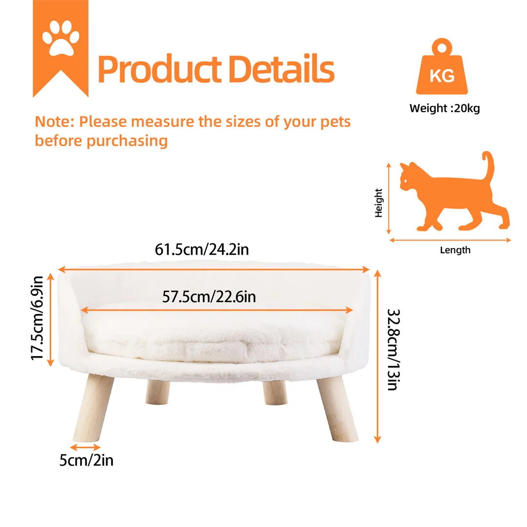 NordicPaws Elevated Bed: Style, Comfort & Waterproof Ease