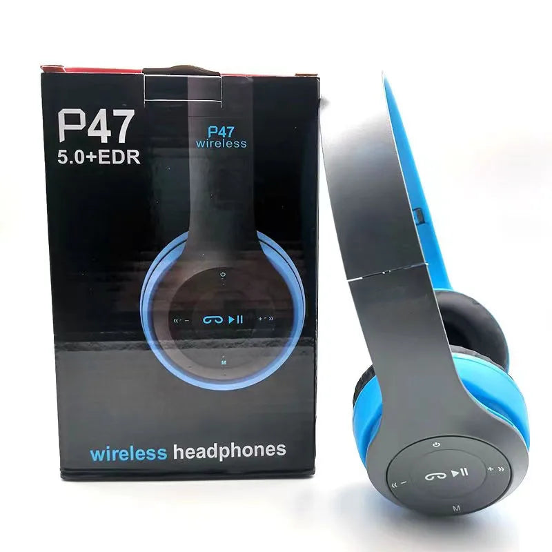 Bluetooth 5.0 Foldable Headphones - Wireless Over-Ear Gaming Headset