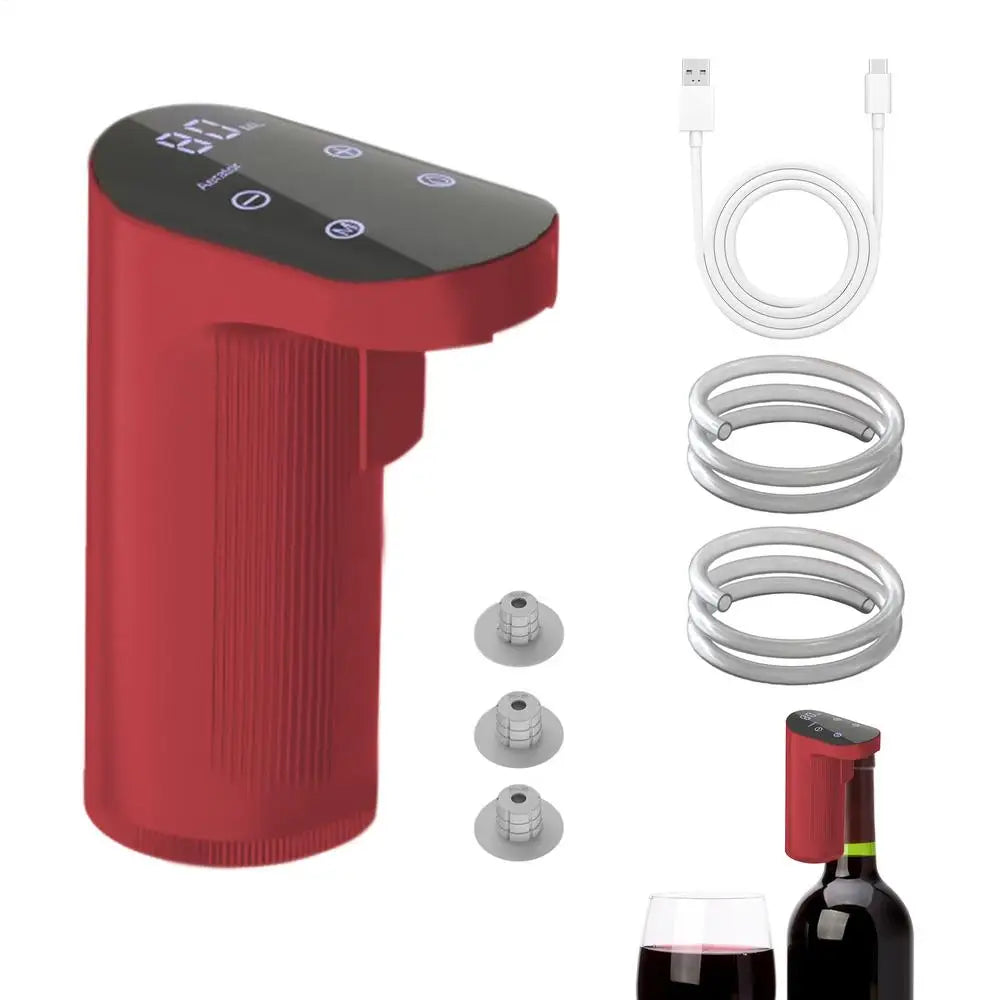 Automatic Wine Aerator - Portable Electric Wine Decanter & Dispenser for Home Bar