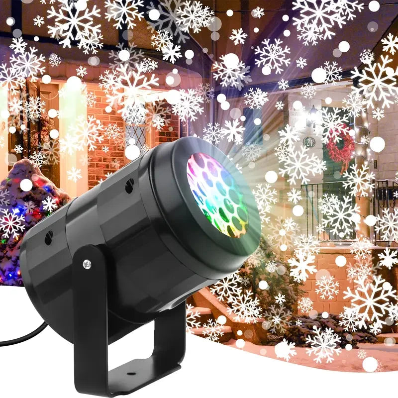 Snowflake Projector - LED Christmas Light Projector with Remote for Holiday Decor