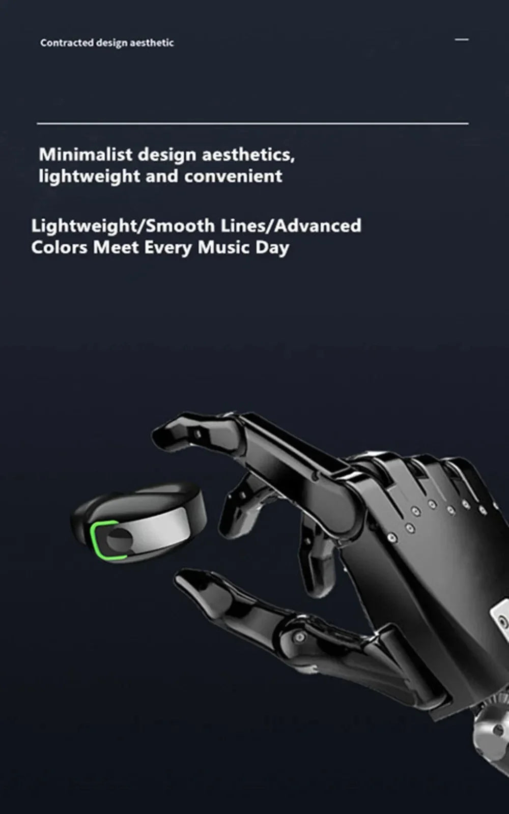 Bone Conduction Bluetooth Earphone - Clip-On Wireless Earbud