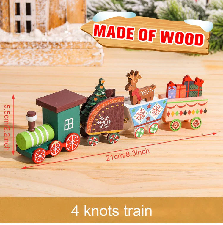 Christmas Train Decoration - Festive Holiday Village Display Set