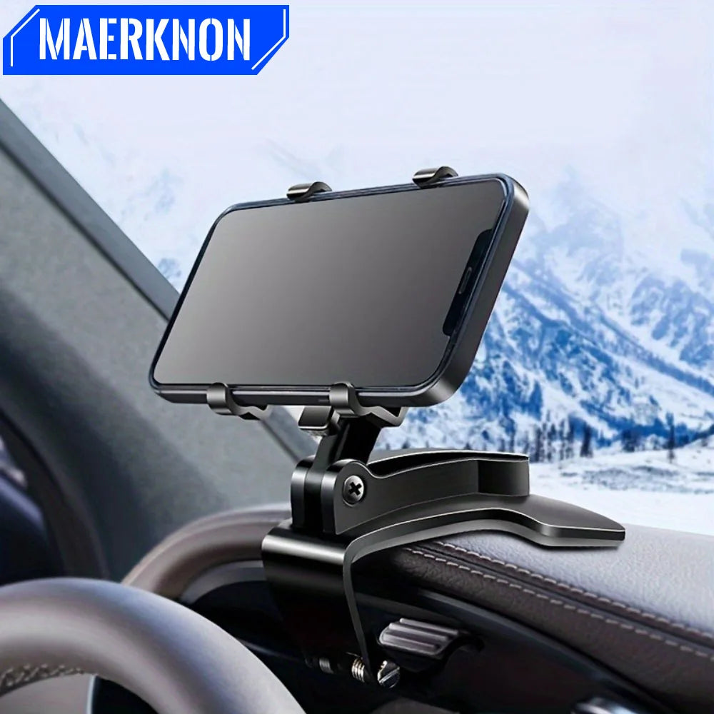 360° Universal Car Phone Holder - Dashboard Mount for iPhone & Android