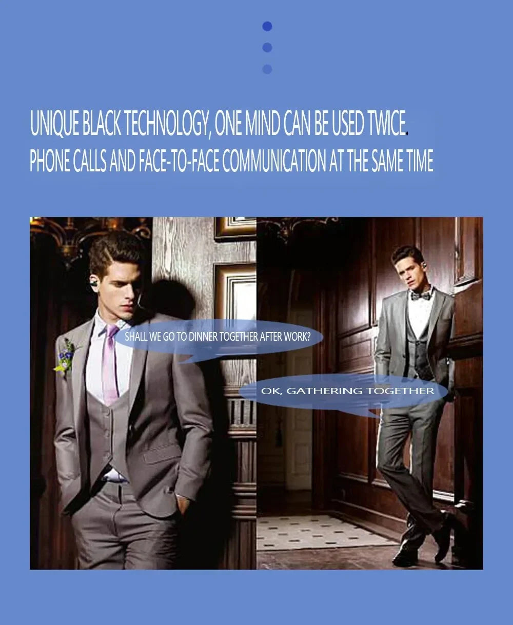 Bone Conduction Bluetooth Earphone - Clip-On Wireless Earbud