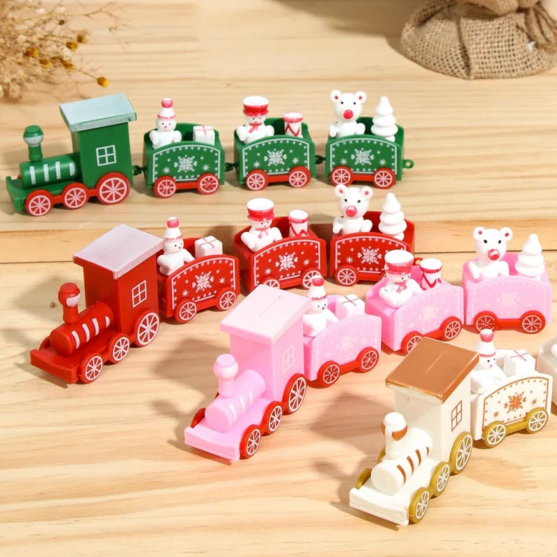 Christmas Train Decoration - Festive Holiday Village Display Set