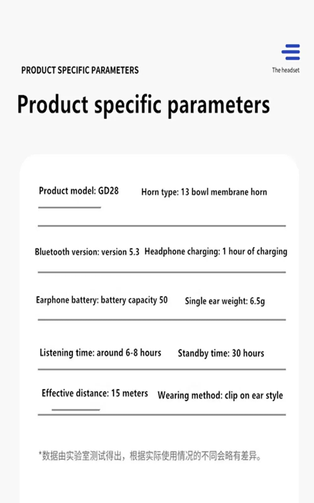 Bone Conduction Bluetooth Earphone - Clip-On Wireless Earbud