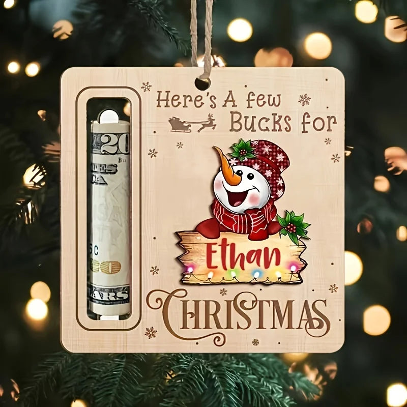 CashCraft™ Wooden Holder – Elegant Gifting Made Easy