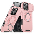 Armor MagSafe Case for iPhone - Shockproof with Slide Camera Cover & Kickstand