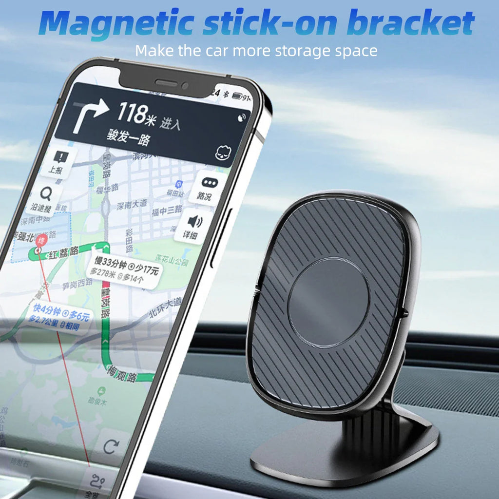 360° Magnetic Car Phone Holder - Universal Dashboard & Vent Mount
