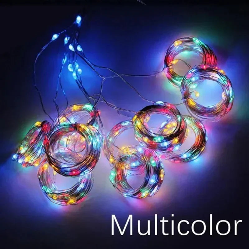 LED Curtain Fairy Lights - 3M x 1M 300 LED Warm White String Lights for Indoor & Outdoor Decor