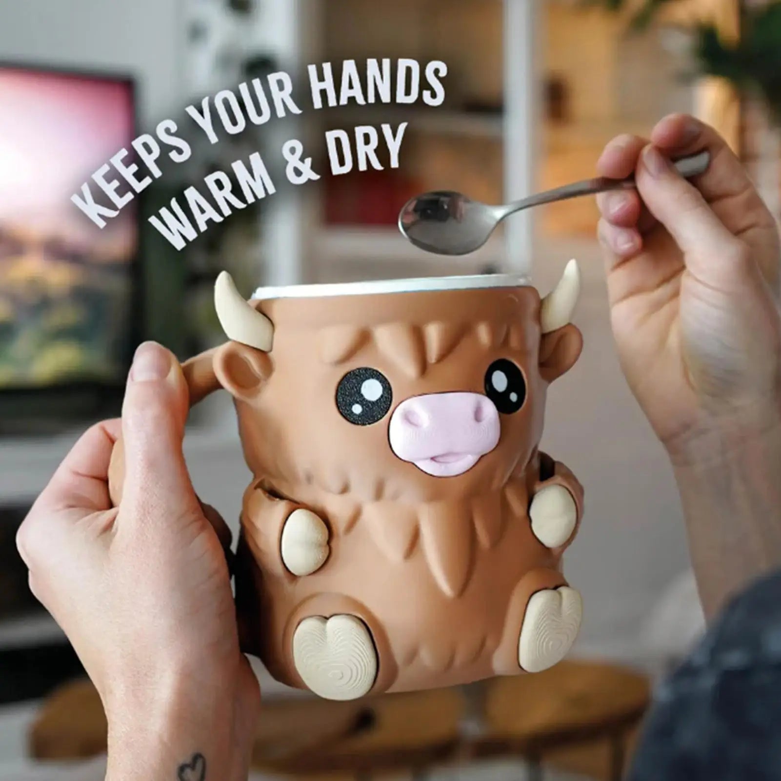 MooScoop™ Holder: Keeps Pints Cold, Hands Cozy 🐮🍦