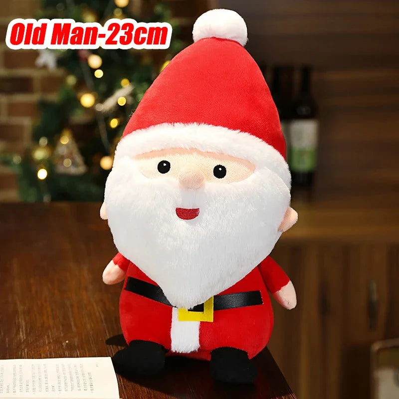 Christmas Santa Plush Toy - Cute Holiday Stuffed Decoration 23cm