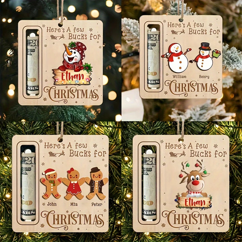 CashCraft™ Wooden Holder – Elegant Gifting Made Easy