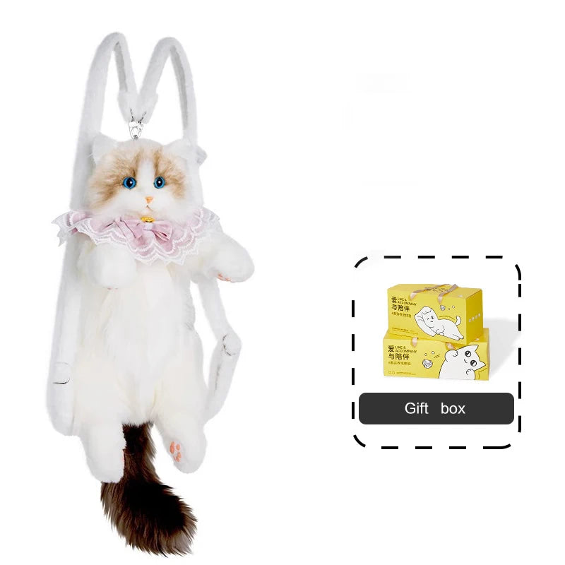 Cuddly Companion Backpack – Realistic, Soft, and Fun!