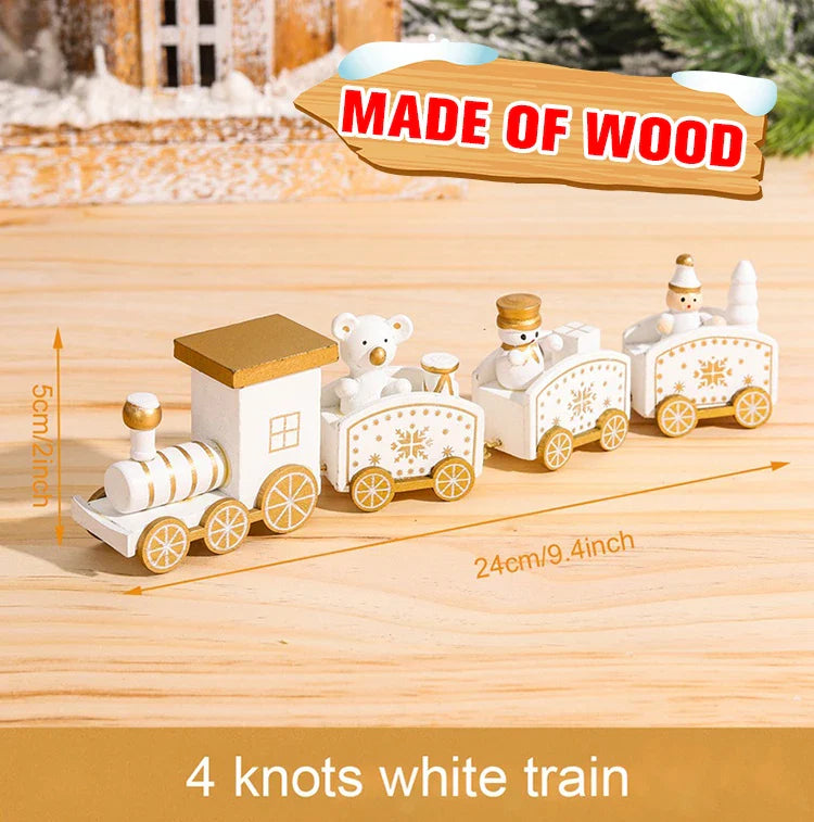 Christmas Train Decoration - Festive Holiday Village Display Set