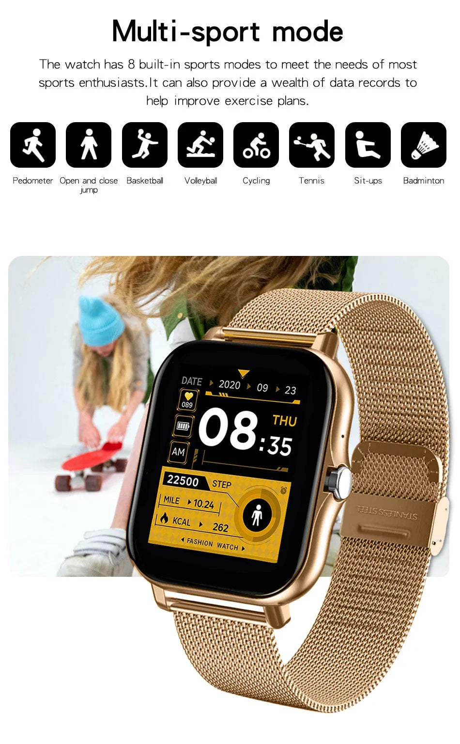 2025 Smartwatch - 1.44" HD Screen, Bluetooth Calls & Health Monitoring