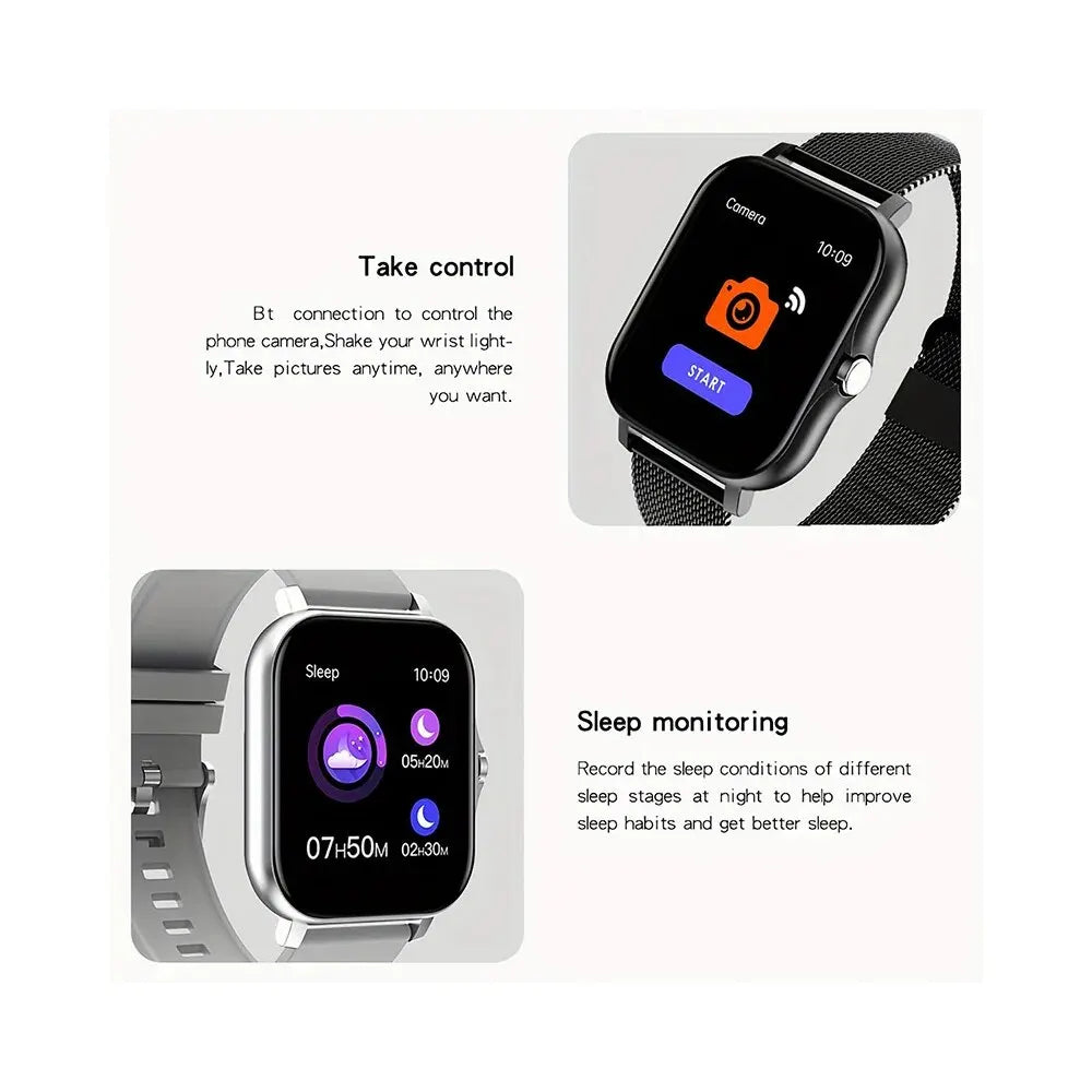 2025 Smartwatch - 1.44" HD Screen, Bluetooth Calls & Health Monitoring