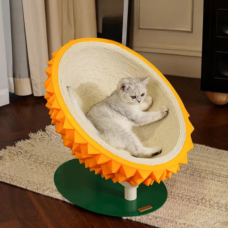 Scratch & Snooze Durian: Stylish Cat Nest with Sisal Fun