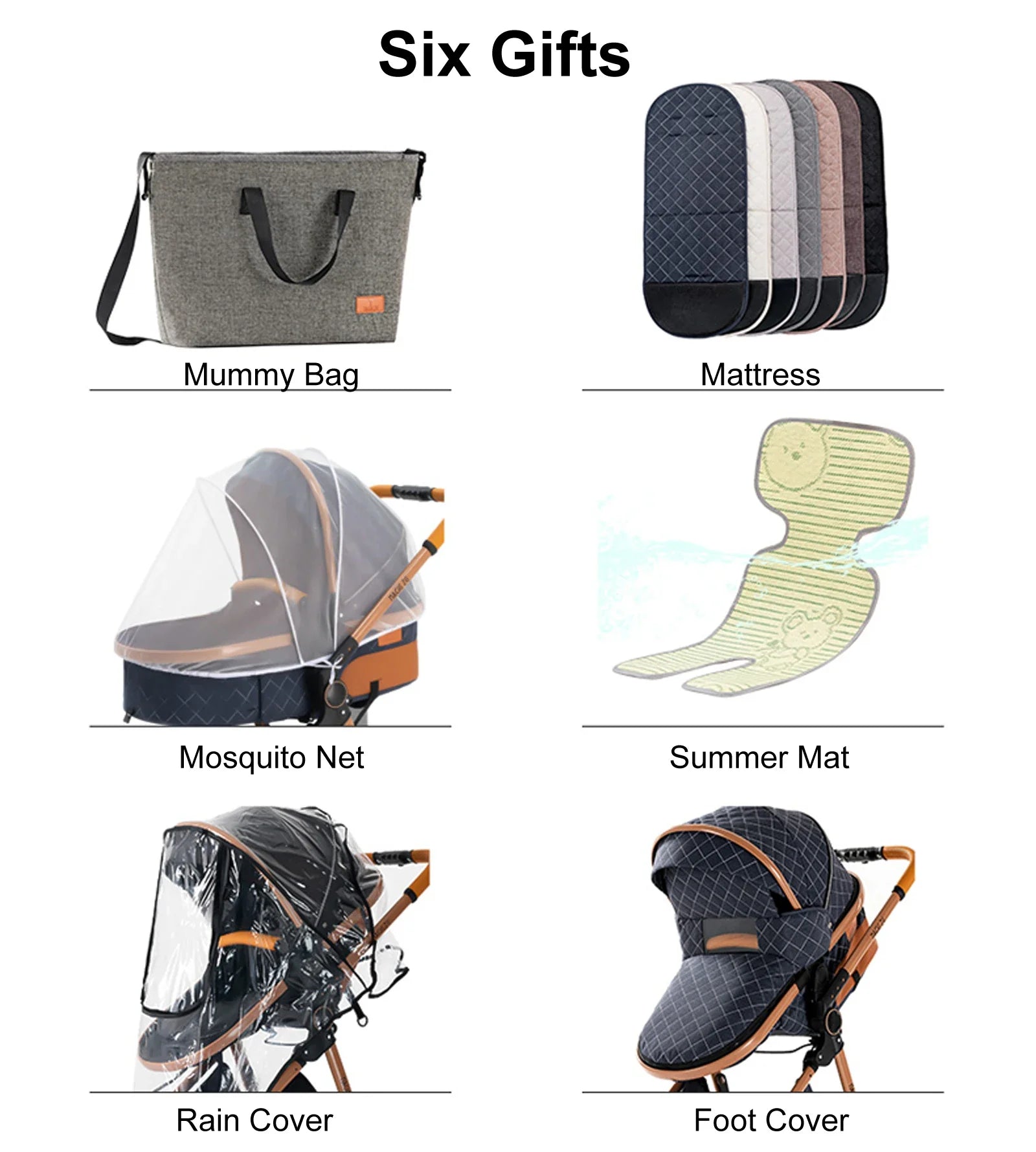 3-in-1 Baby Stroller - Luxury Travel System for Newborns & Toddlers