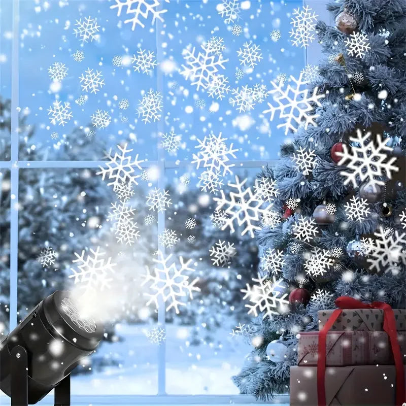 Snowflake Projector - LED Christmas Light Projector with Remote for Holiday Decor