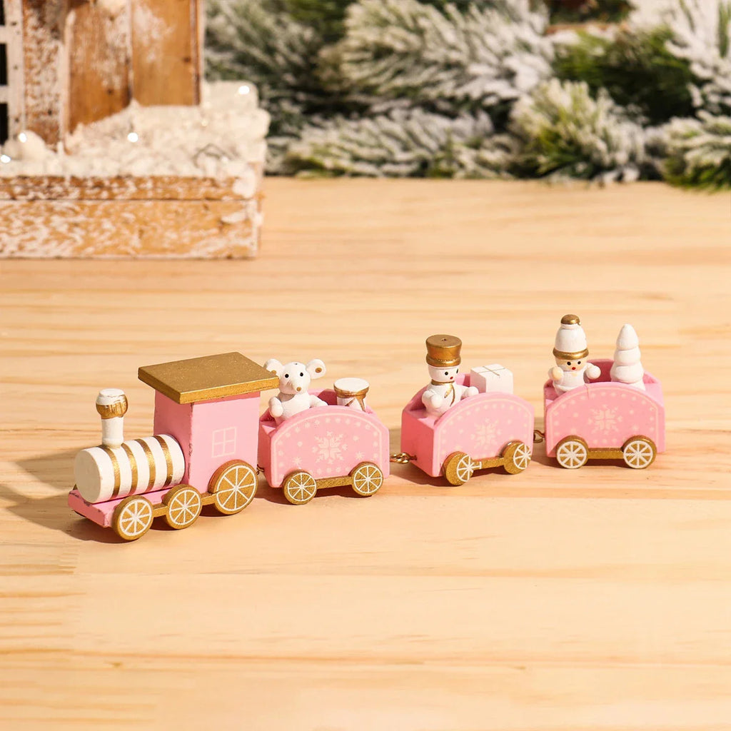 Christmas Train Decoration - Festive Holiday Village Display Set