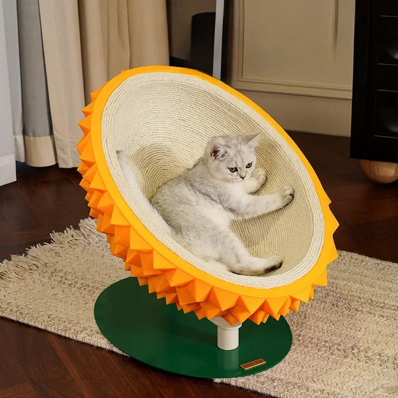 Scratch & Snooze Durian: Stylish Cat Nest with Sisal Fun