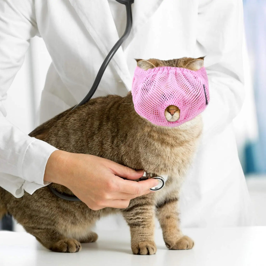 Breathable Cat Muzzle – Stress-Free Grooming & Vet Visits!