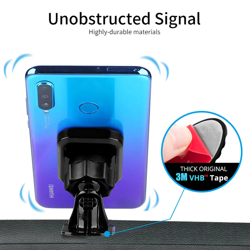 360° Magnetic Car Phone Holder - Universal Dashboard & Vent Mount