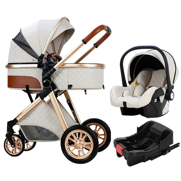 3-in-1 Baby Stroller - Luxury Travel System for Newborns & Toddlers