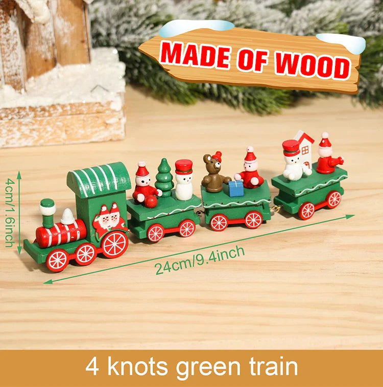 Christmas Train Decoration - Festive Holiday Village Display Set