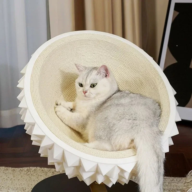 Scratch & Snooze Durian: Stylish Cat Nest with Sisal Fun