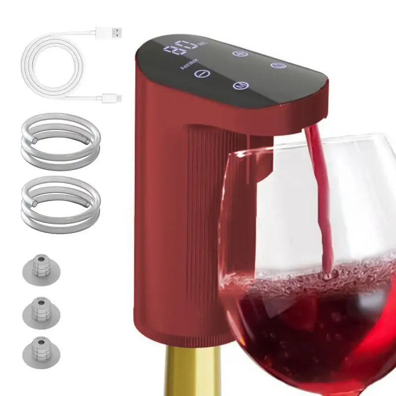 Automatic Wine Aerator - Portable Electric Wine Decanter & Dispenser for Home Bar