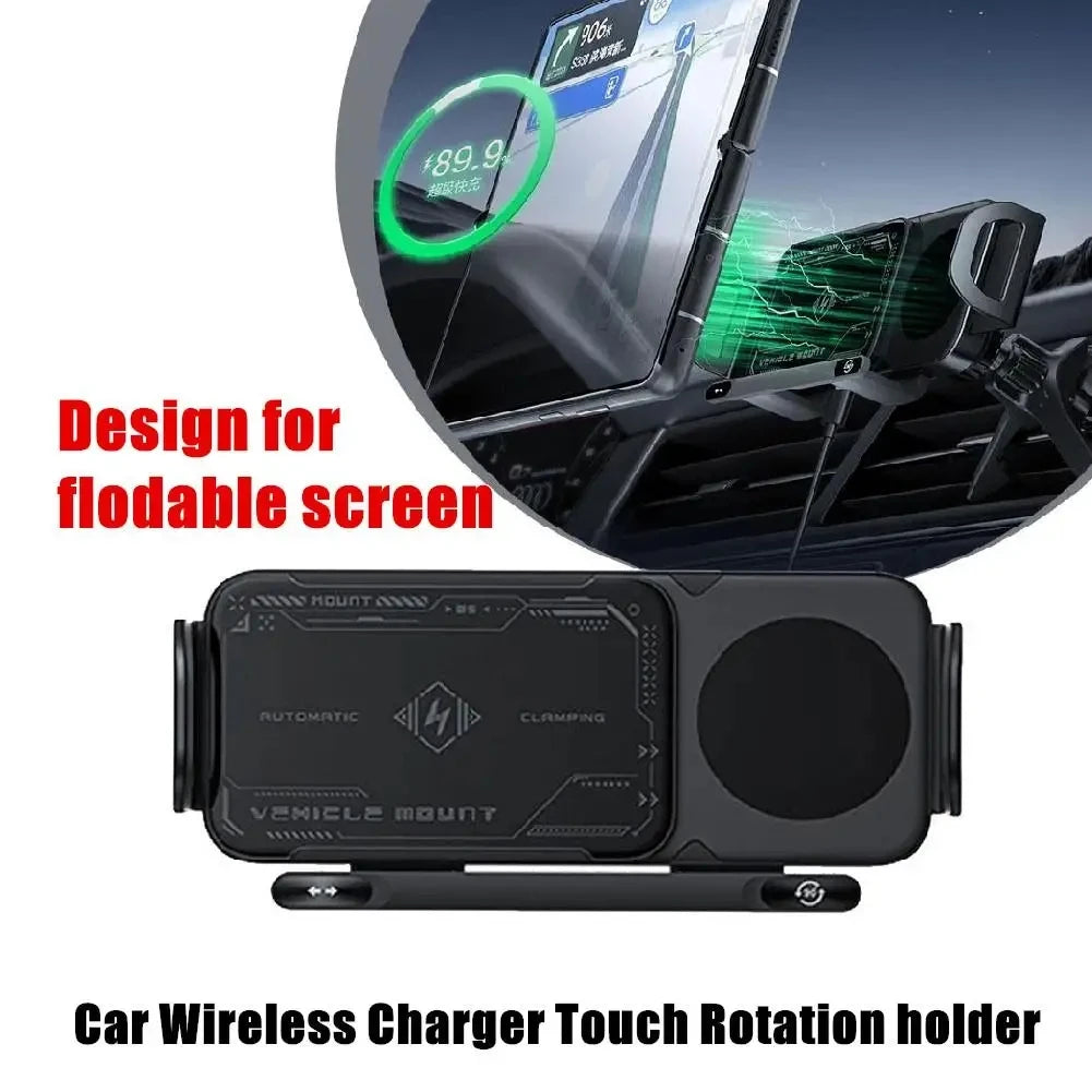 ChargeGrip™ – 360° Wireless Car Mount