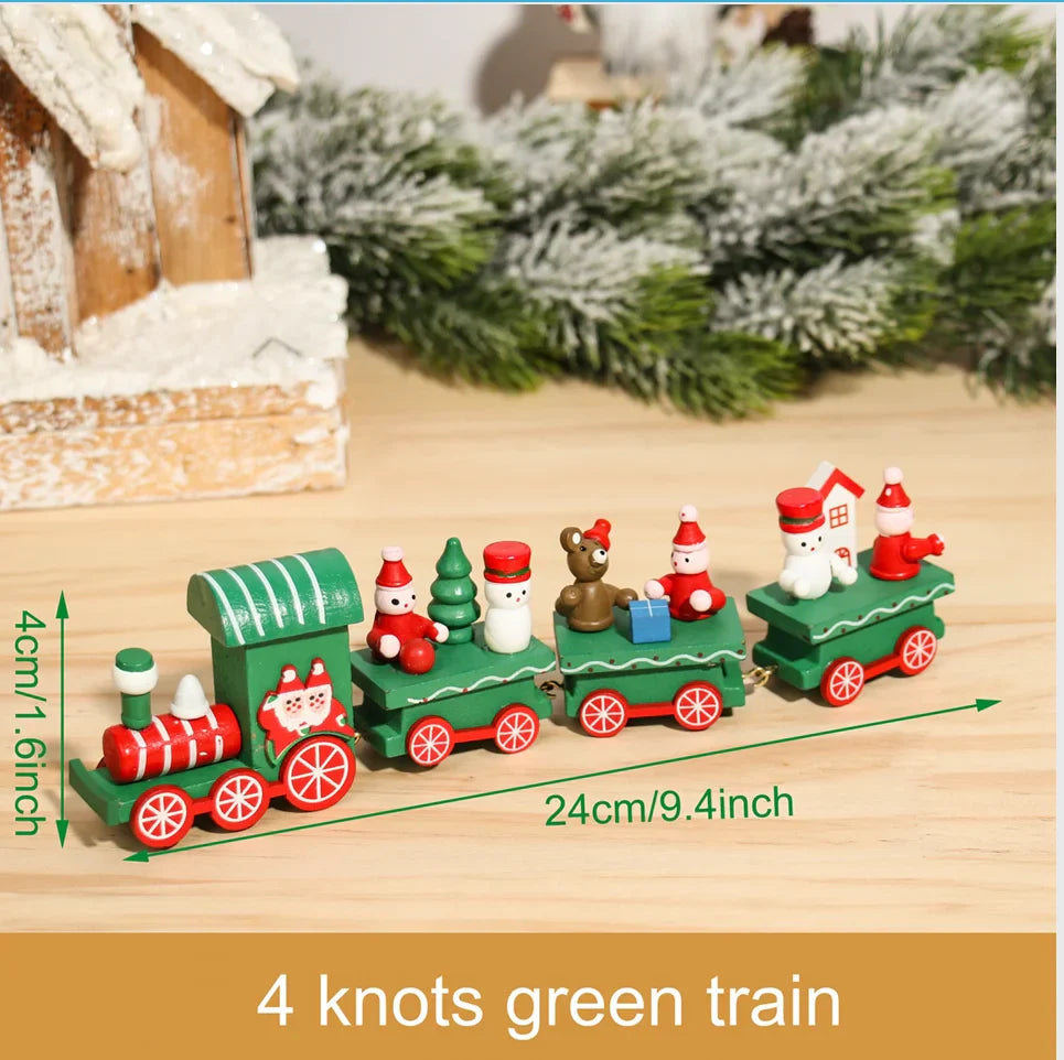 Christmas Train Decoration - Festive Holiday Village Display Set